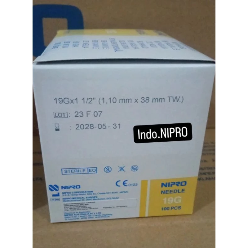 Jarum Fashdu 19G 1.5inch